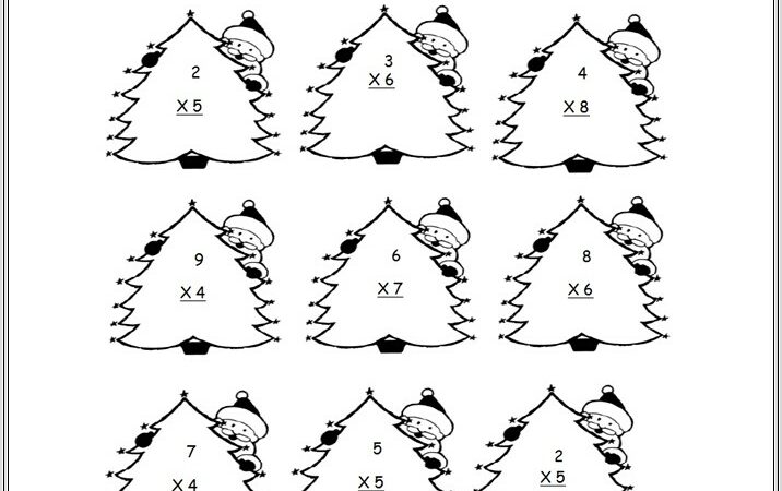 Christmas Math Worksheet For 5th Grade