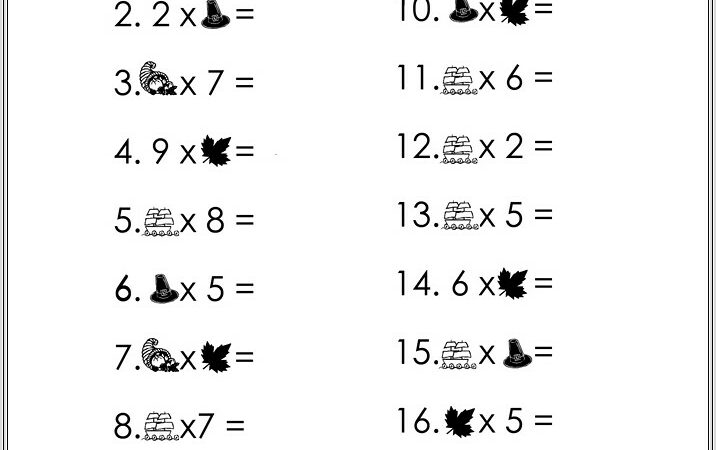 Christmas Math Worksheet Middle School