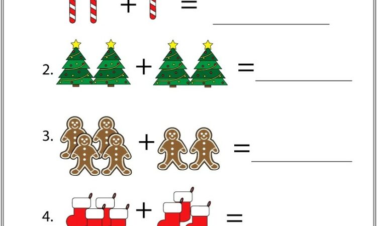 Christmas Math Worksheet Printable