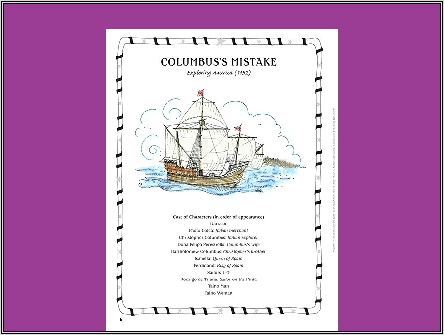 Christopher Columbus Lessons For First Grade