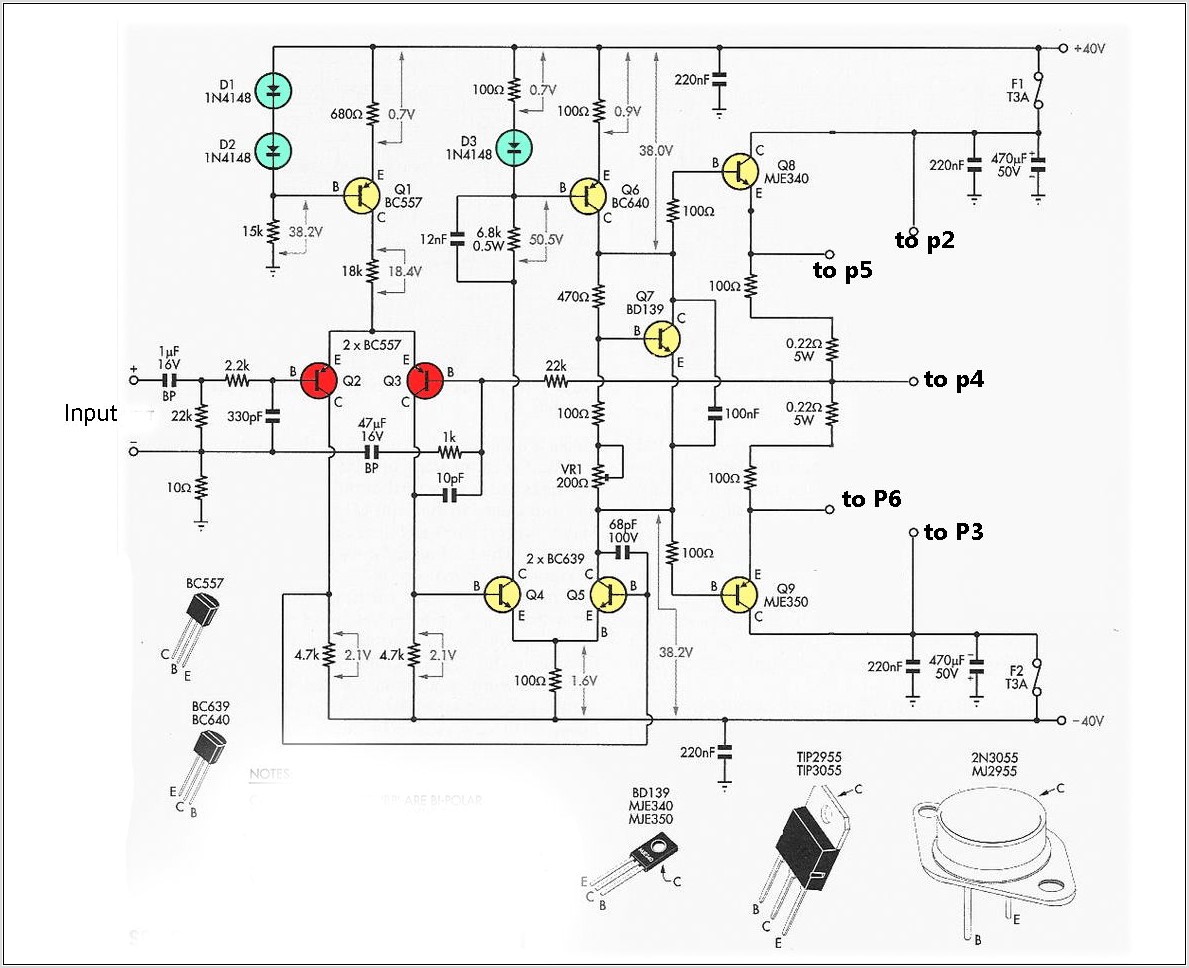 Circuit Diagram Of Audio Amplifier Of 12v