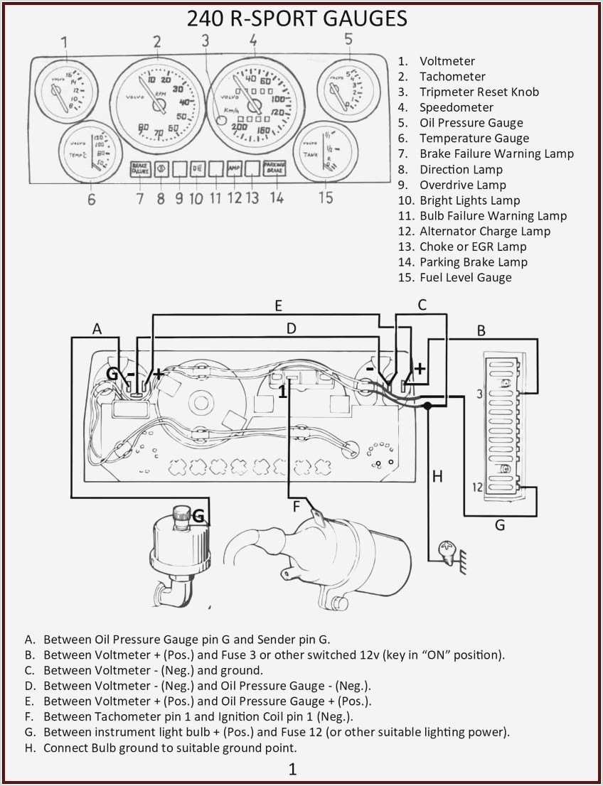 Classic Instruments Speedometer Wiring Diagram