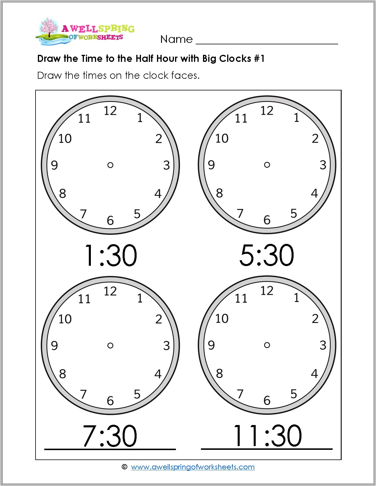 Clock Worksheets Telling Time To The Hour