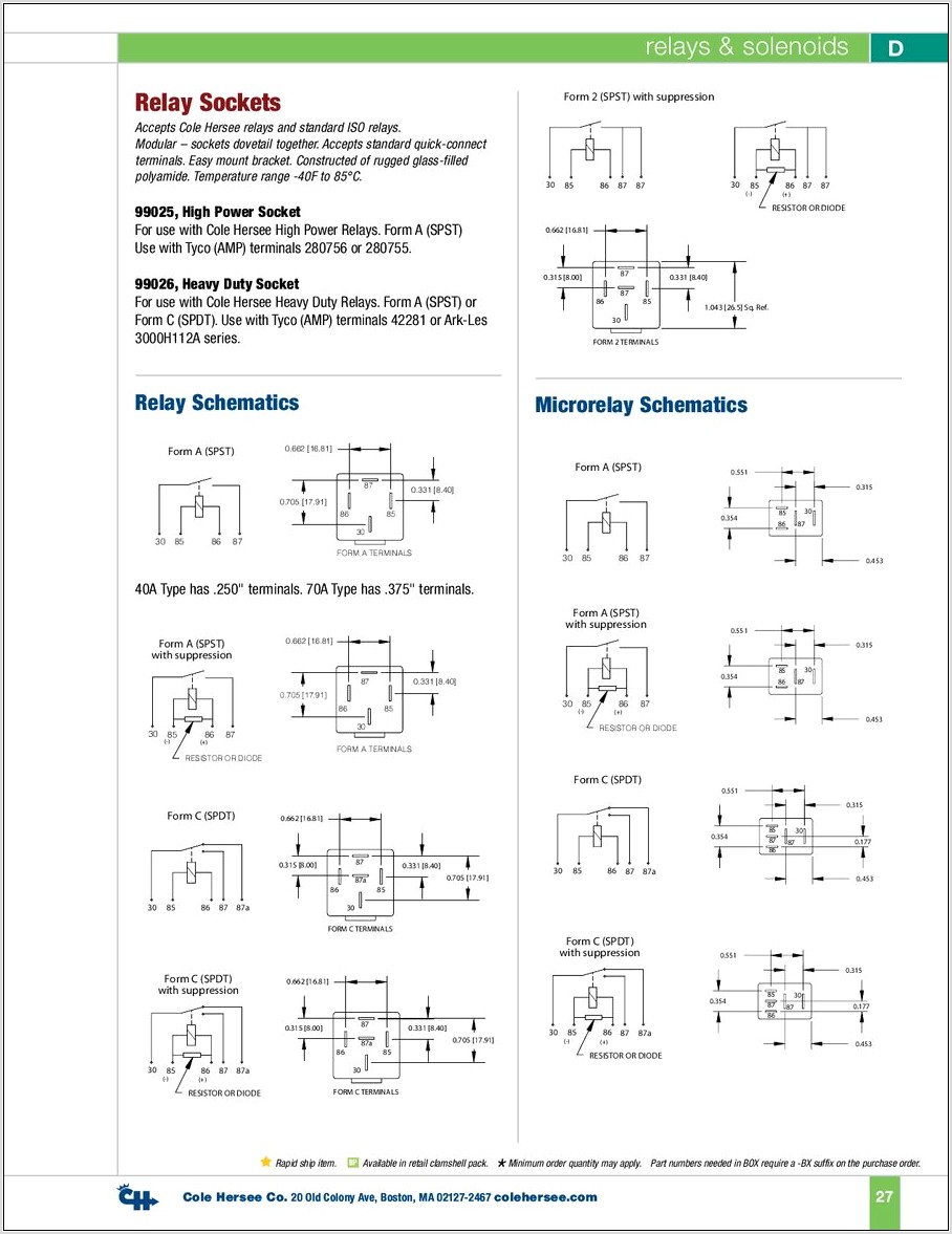 Cole Hersee Continuous Duty Solenoid Wiring Diagram