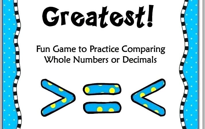 Comparing Positive And Negative Rational Numbers Worksheet