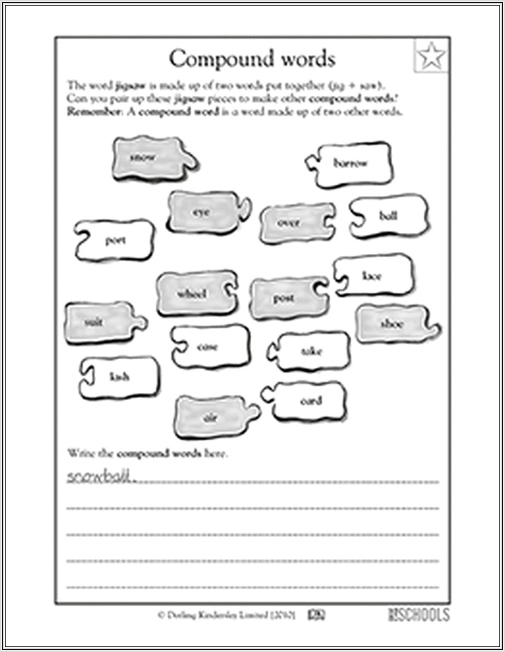 Compound Words Worksheet For Grade 2