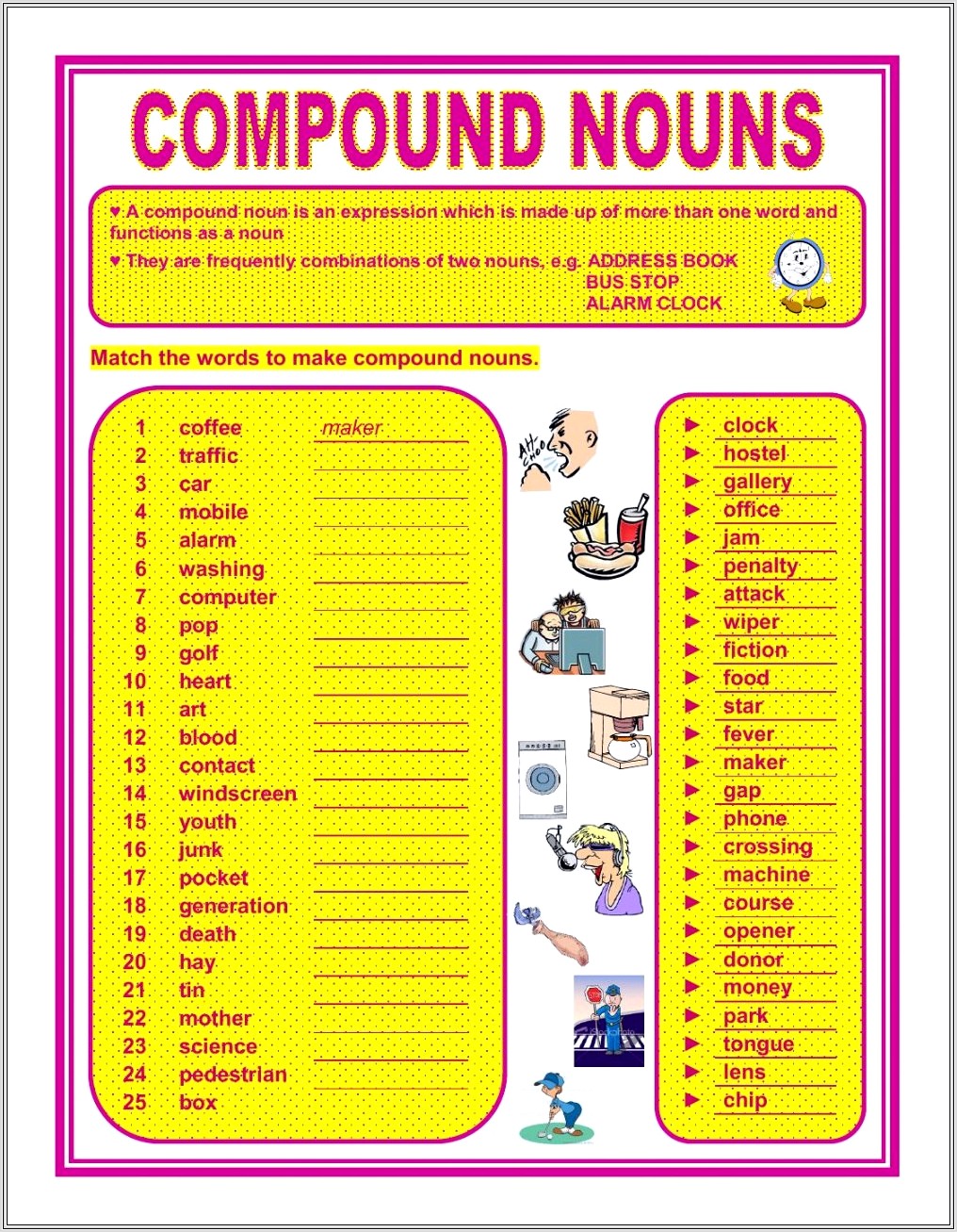 Compound Words Worksheet Grade 7
