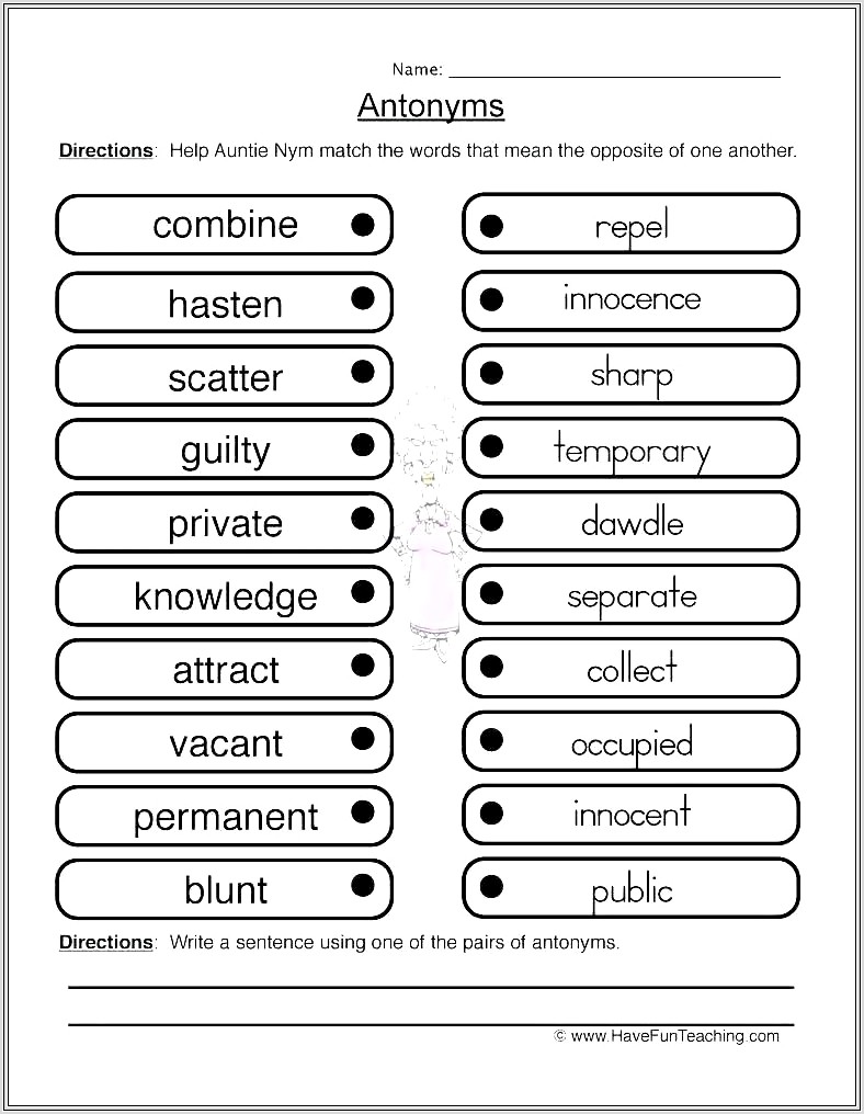 Compound Words Worksheet Matching