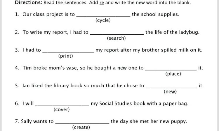 Compound Words Worksheets For Grade 4 Pdf