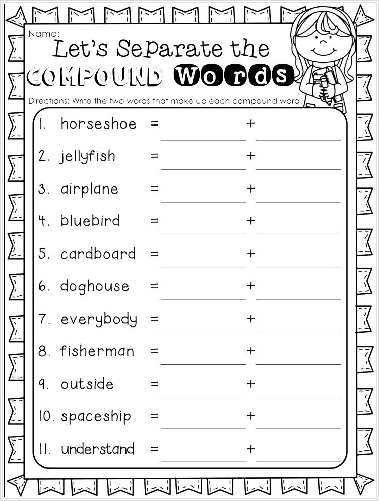 Compound Words Worksheets Grade 5 Pdf