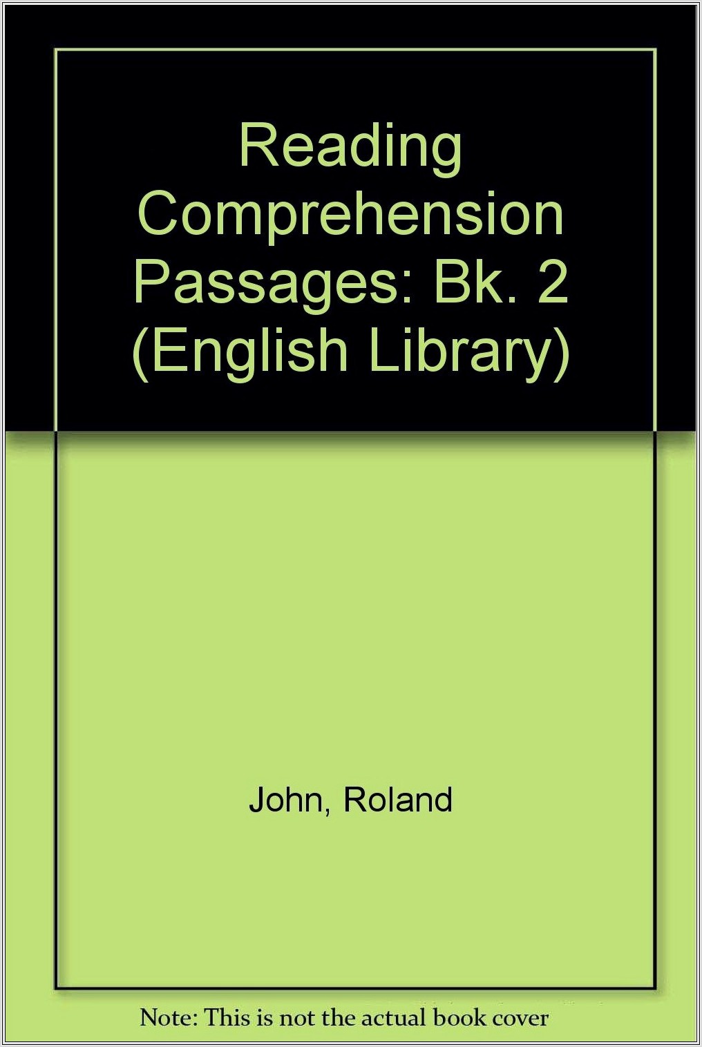 Comprehension Passages In English