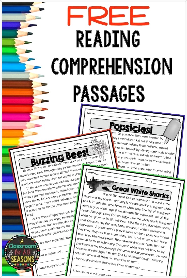 Comprehension Passages With Questions