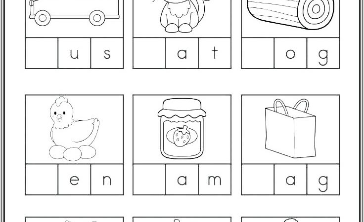 Consonant Vowel Consonant Words Worksheets