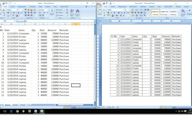 Copy Excel Worksheet To Microsoft Word