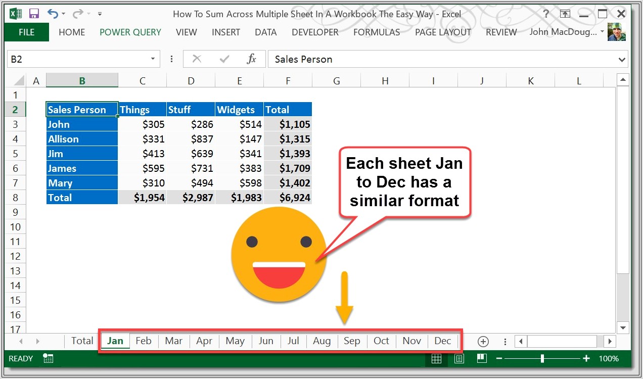 Copy Excel Worksheet To Multiple Tabs