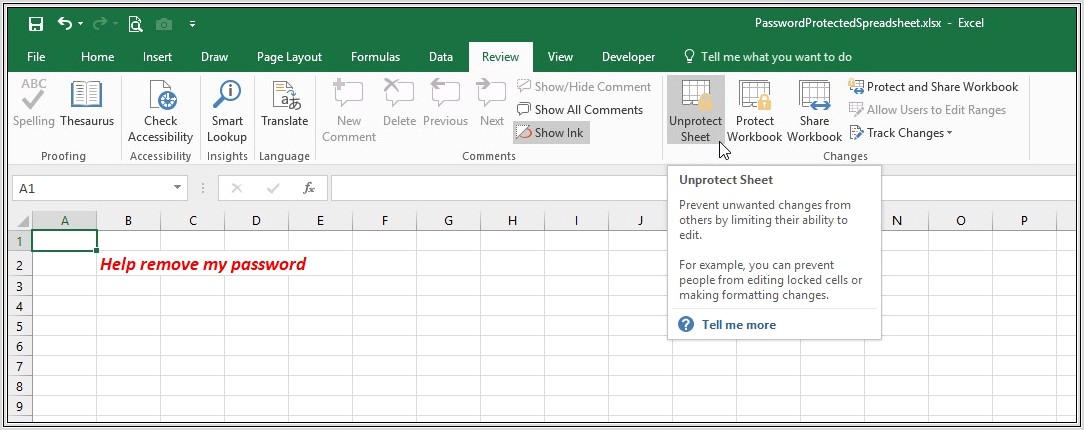 Copy Excel Worksheet Without Protection