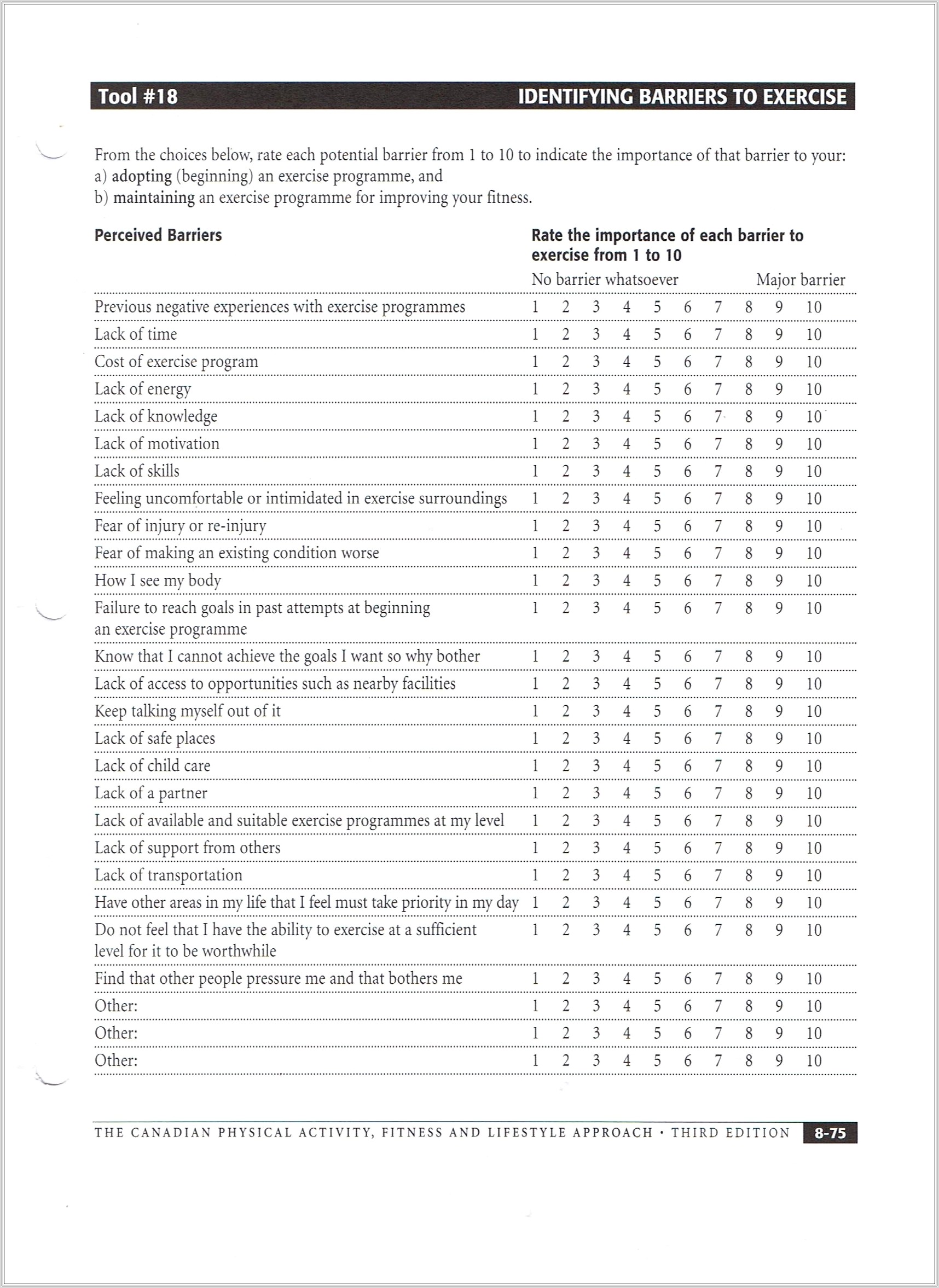 Csep Goal Setting Worksheet