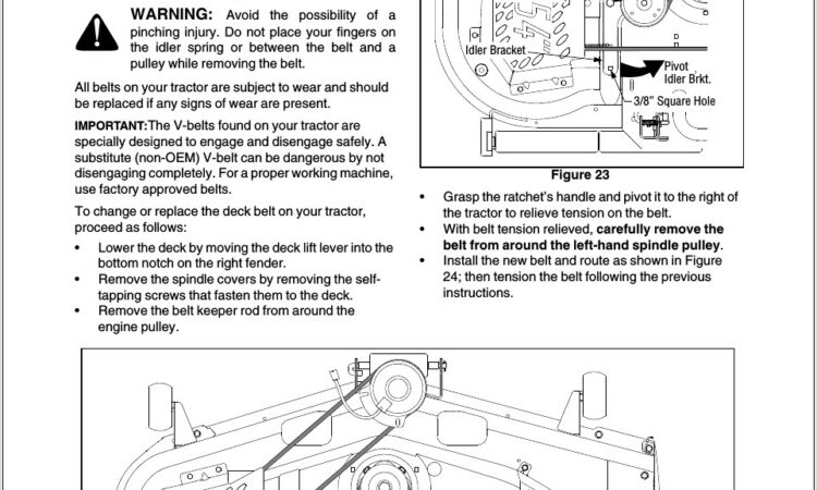 Cub Cadet Gt1554 Deck Belt Diagram