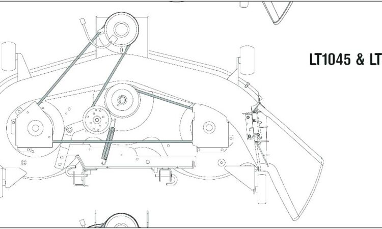 Cub Cadet Lt1050 Deck Belt Diagram