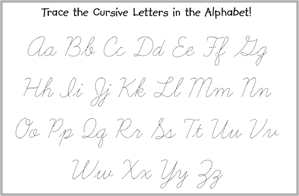 Cursive Handwriting Worksheet Download