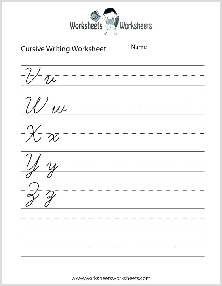 Cursive Handwriting Worksheets Year 1
