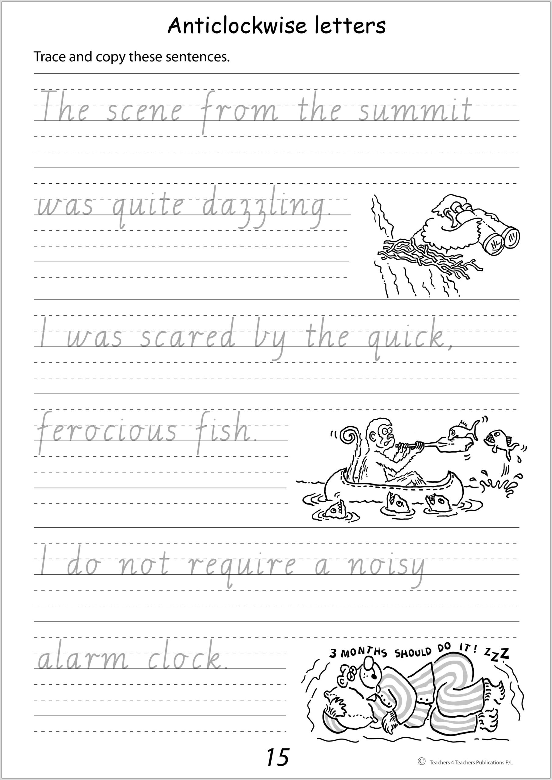 Cursive Handwriting Worksheets Year 3