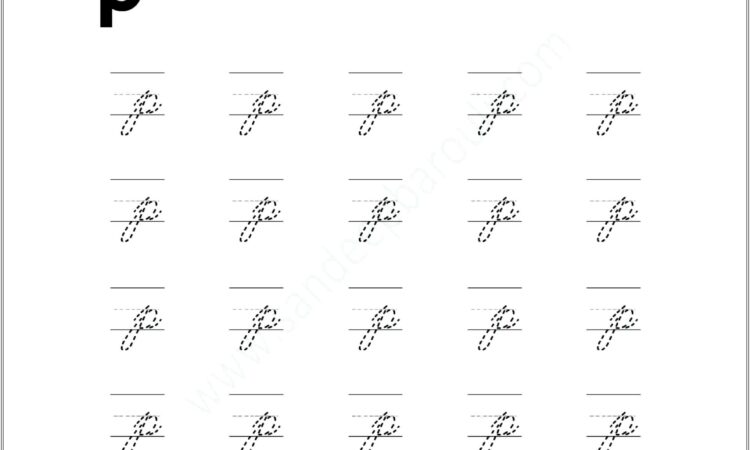 Cursive Writing Dotted Worksheets