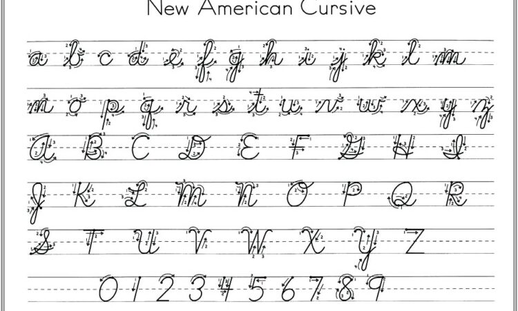 Cursive Writing Guide Printable