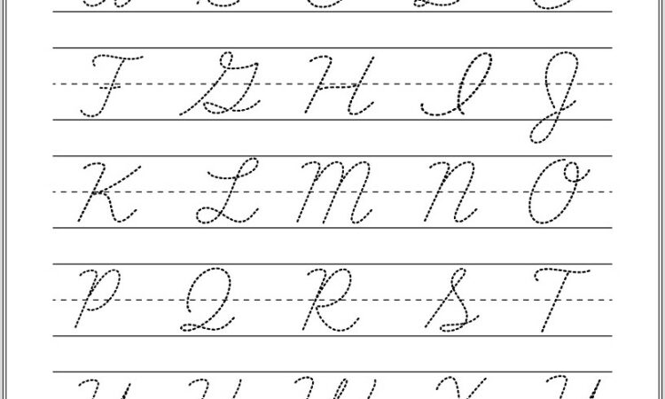 Cursive Writing Worksheet Free Printable