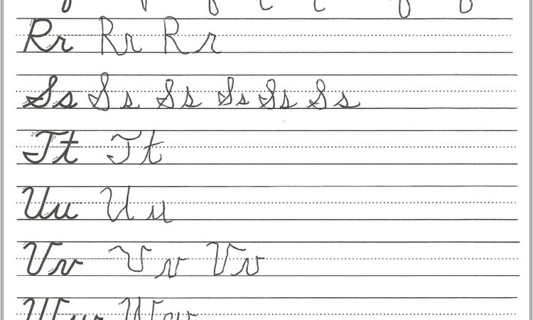 Cursive Writing Worksheets Create Your Own