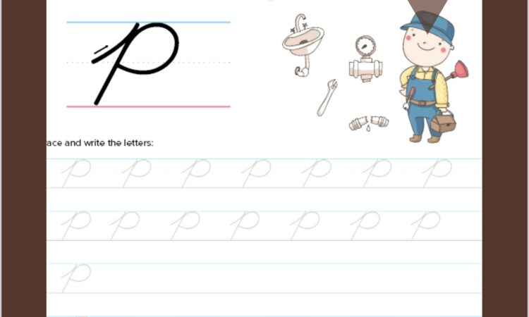 Cursive Writing Worksheets Kindergarten