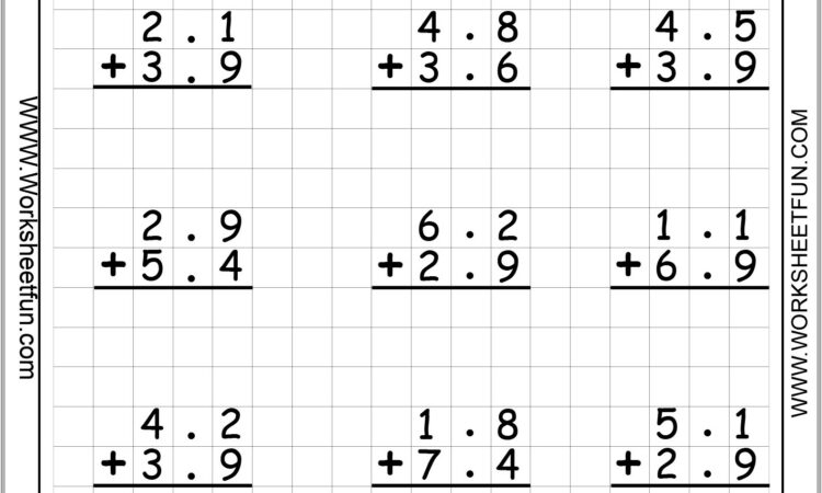 Decimal Word Problems Worksheet Grade 4