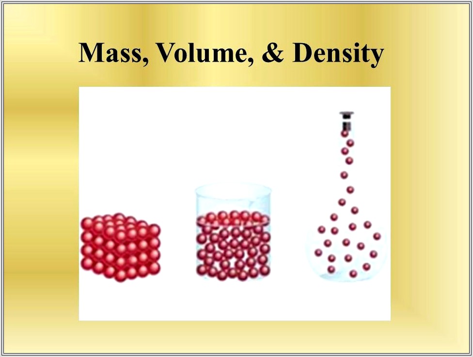 Density Mass Volume Worksheet Pdf