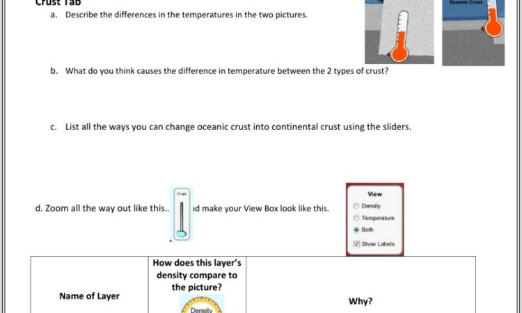 Density Simulation Worksheet Answers