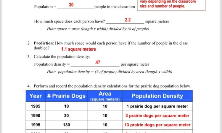 Density Worksheet Answers 1 10