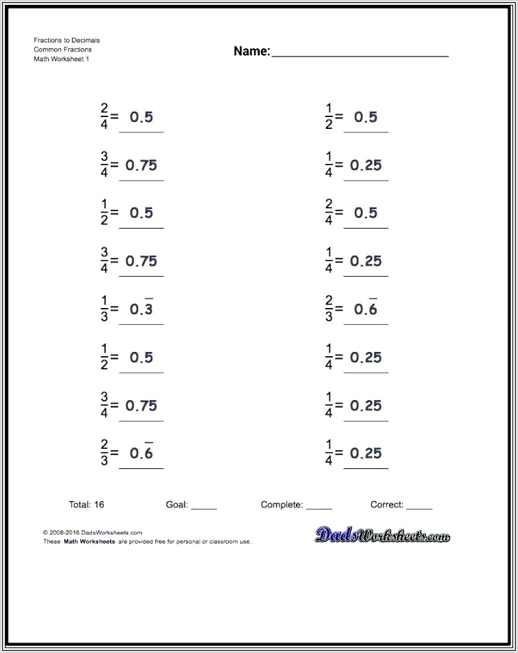 Dewey Decimal Printable Worksheets