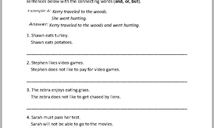 Diagramming Sentences Worksheets For 7th Grade