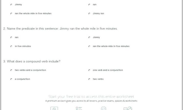 Diagramming Sentences Worksheets With Answers Pdf