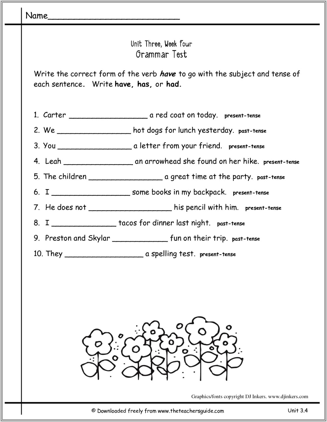 Dictionary Worksheet Second Grade