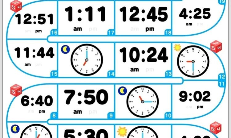 Digital Time Telling Worksheet