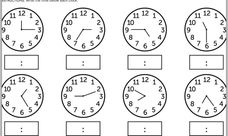 Digital Time Worksheets For Grade 5