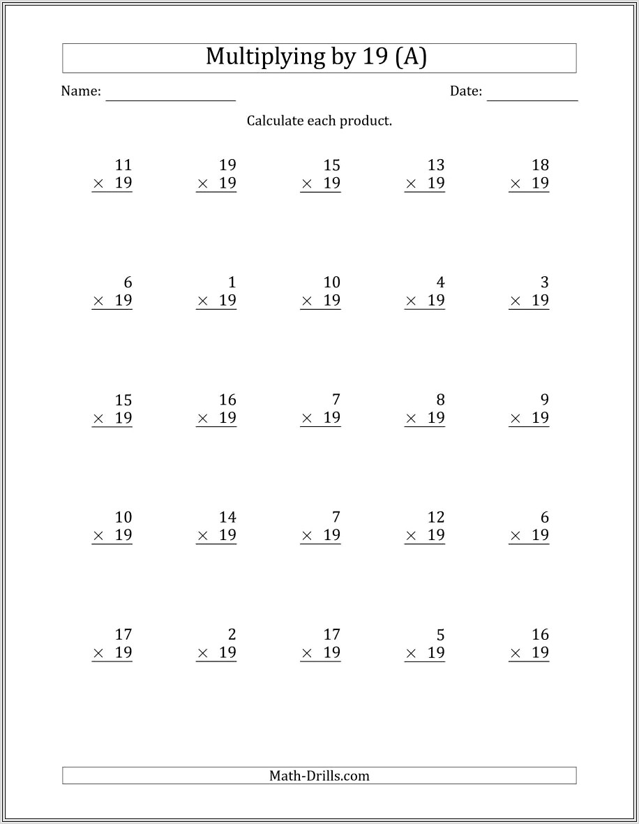 Dividing Whole Numbers By Unit Fractions Worksheet