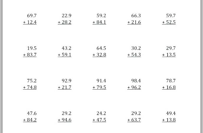 Dividing With Decimals Word Problems Worksheet