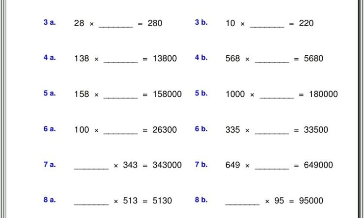 Division Of Whole Numbers Worksheet Pdf