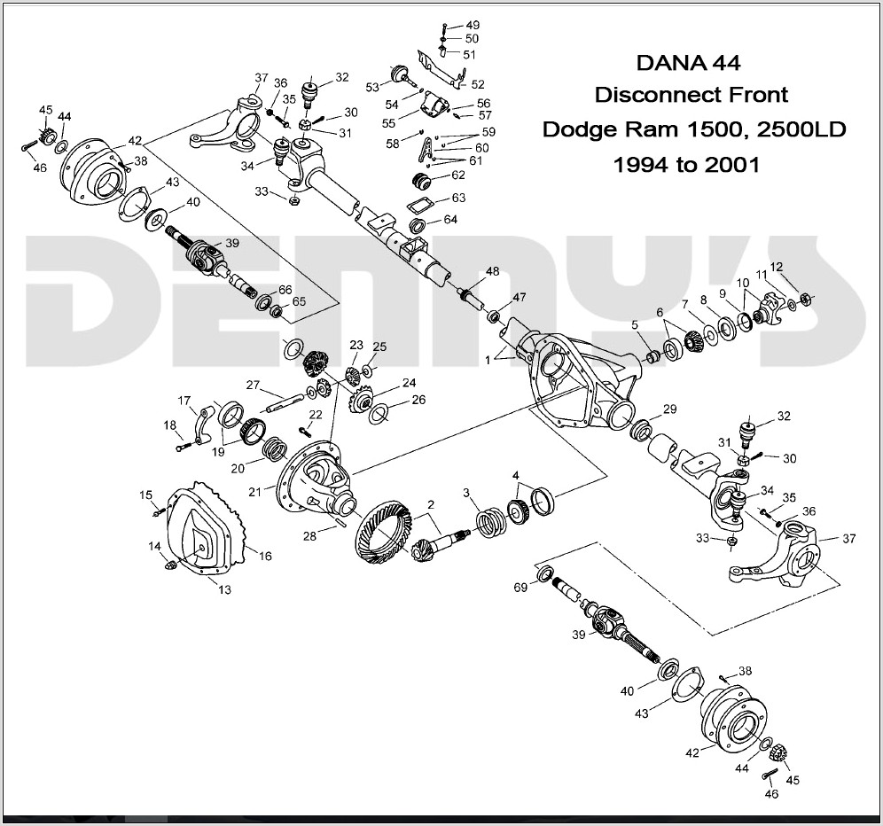 Dodge 2500 Front Axle Diagram