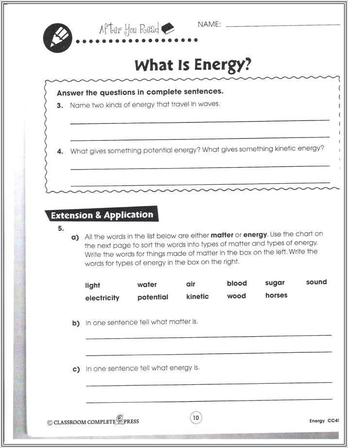 Earth Science Introduction Worksheet