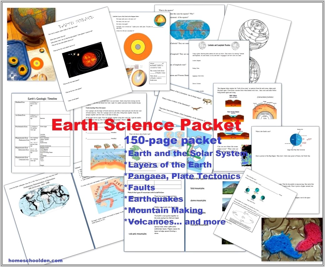 Earths Timeline Worksheet