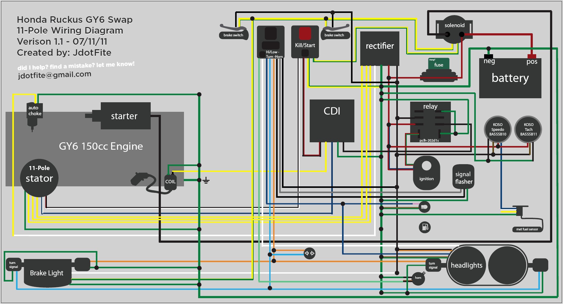 Electrical Wiring Diagram For Motorcycle