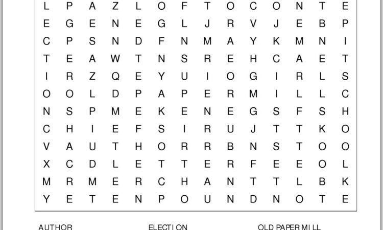 Electricity Word Search Ks3