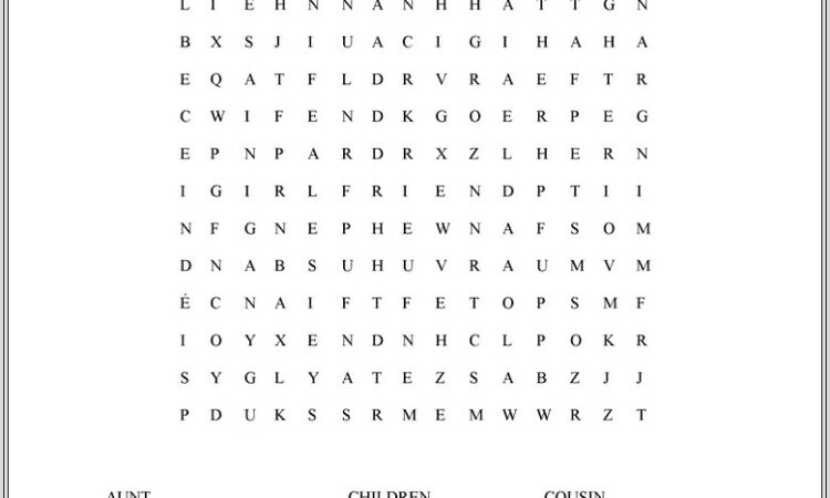 Elementary Word Searches To Print